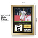 Joachim Andersen Signed Football Memorabilia – Framed Autograph Display with Fulham & Denmark Tribute – Collector’s Gift