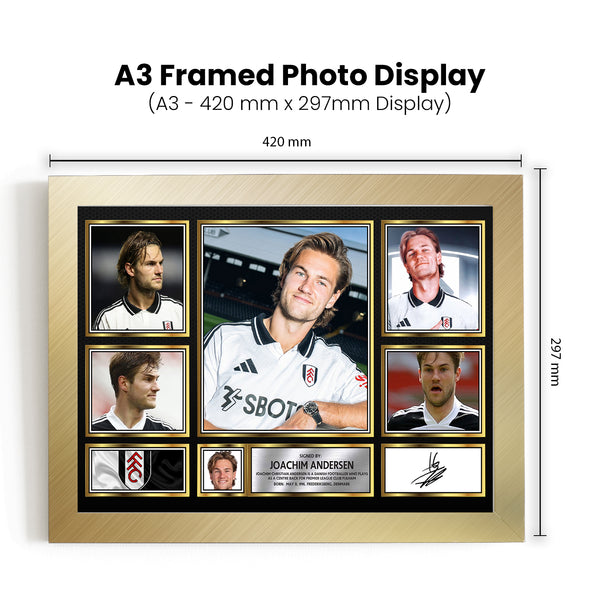 Joachim Andersen Printed Signature Football Poster Print