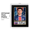 Joan Neves Signed Poster Print – Paris Saint-Germain Tribute Wall Art with Autograph Panel – Rising Star Football Memorabilia for Fans & Collectors