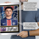 Joan Neves Signed Poster Print – Paris Saint-Germain Tribute Wall Art with Autograph Panel – Rising Star Football Memorabilia for Fans & Collectors