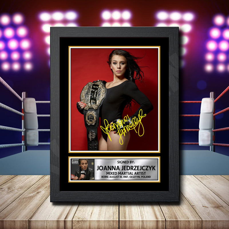 Joanna Jedrzejczyk Printed Signature Ufc Star Poster Print Framed Wall Art Gift – Joanna Jedrzejczyk Printed Signature Ufc Star Poster Print