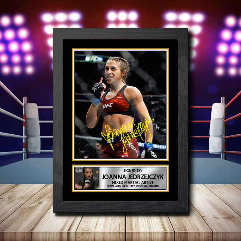 Joanna Jedrzejczyk 2 Printed Signature Ufc Star Poster Print Framed Wall Art Gift – Joanna Jedrzejczyk 2 Printed Signature Ufc Star Poster Print
