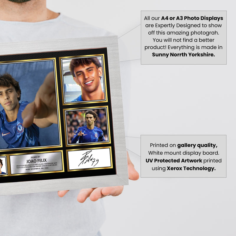 Joao Felix Limited Edition Signed Football Poster Print