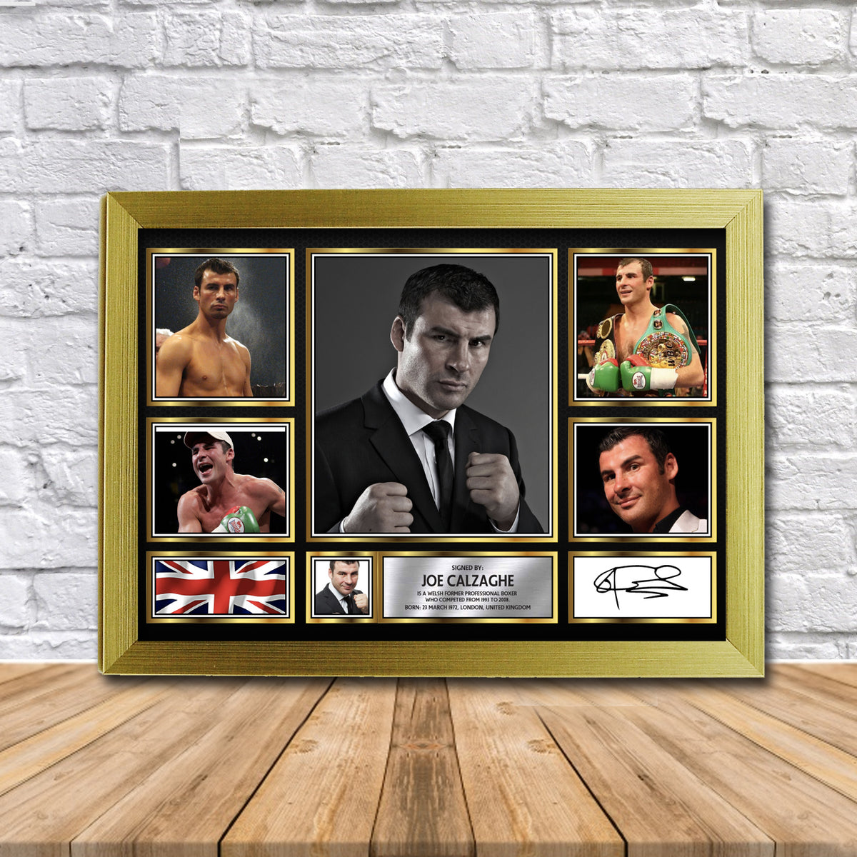 Joe Calzaghe Boxing Gift Framed Printed Signature Star Poster Print Wall Art Gift – Joe Calzaghe Boxing Gift Framed Printed Signature Star Poster Print Wall Art