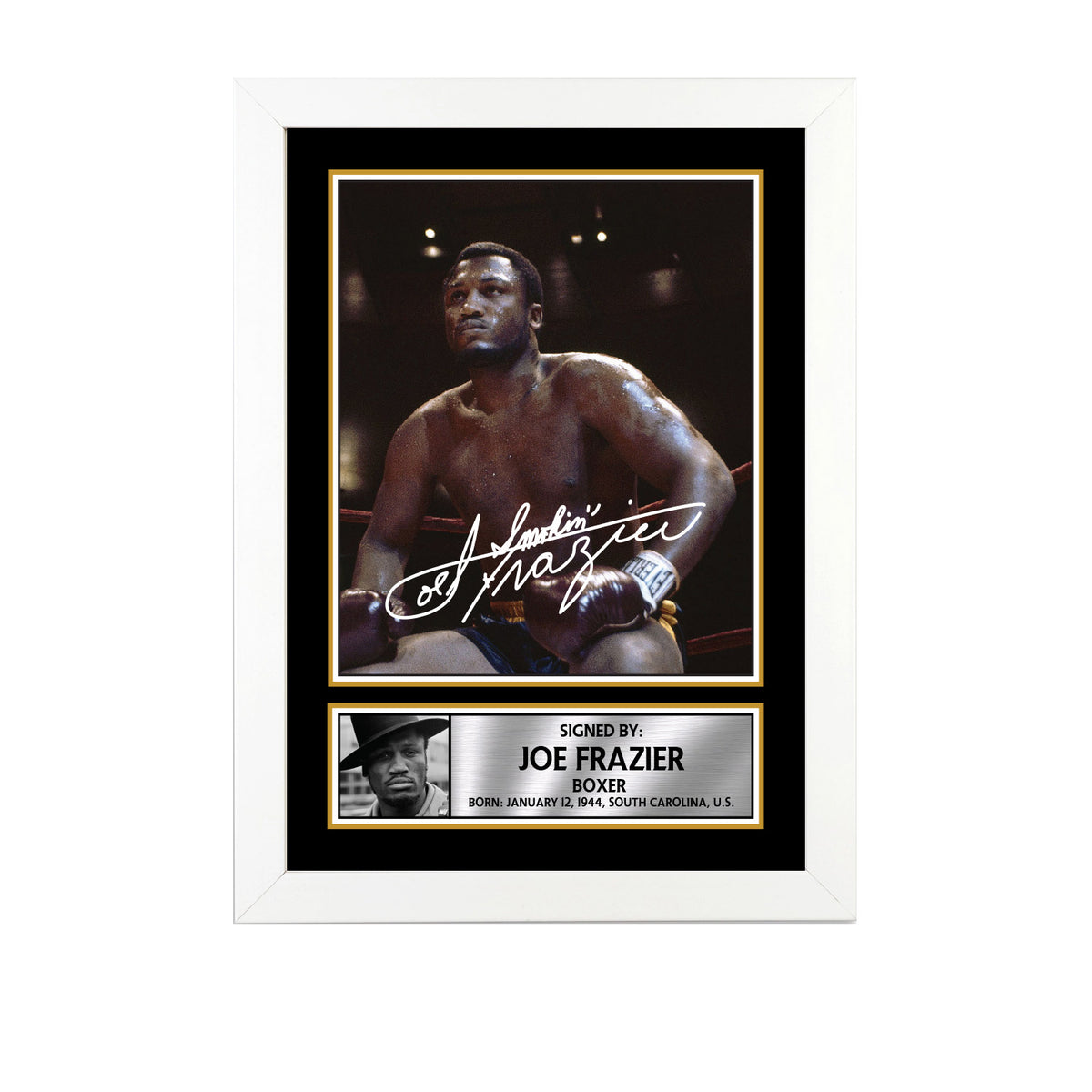 Joe Frazier M726 Boxing Printed Signature Poster Print Gift