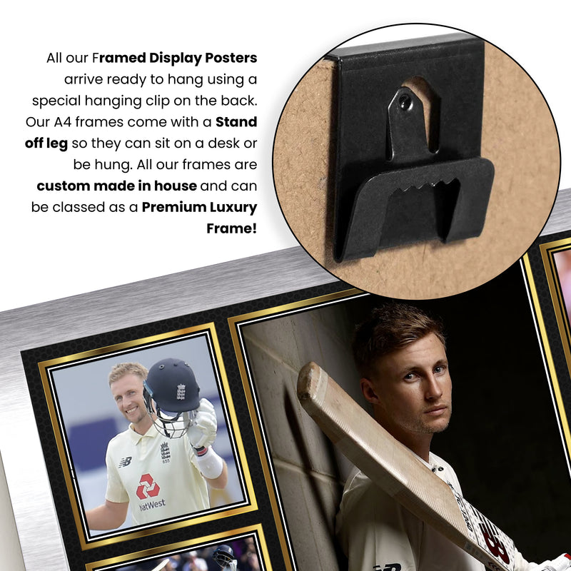 Joe Root Stuart Broad - Signed Autographed Cricket Star Print