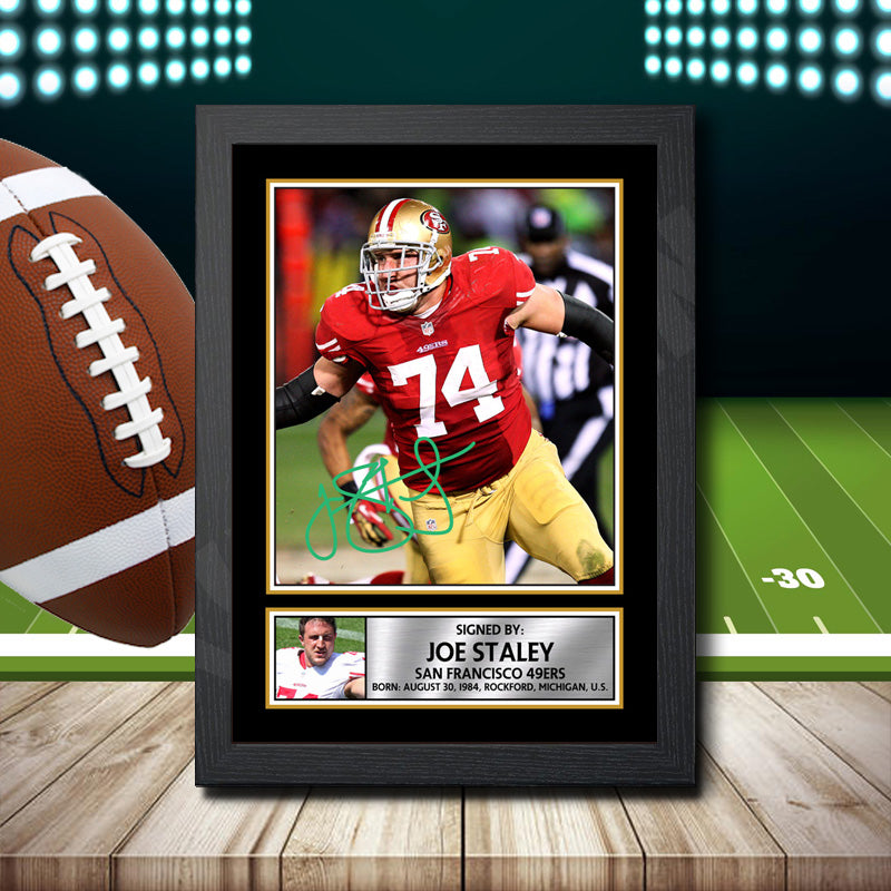 Joe Staley 2 – Printed Signature NFL Star Print – Joe Staley 2