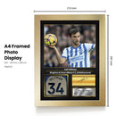 Joël Veltman Signed Football Memorabilia – Framed Autograph Display with Brighton & Netherlands Tribute – Collector’s Gift