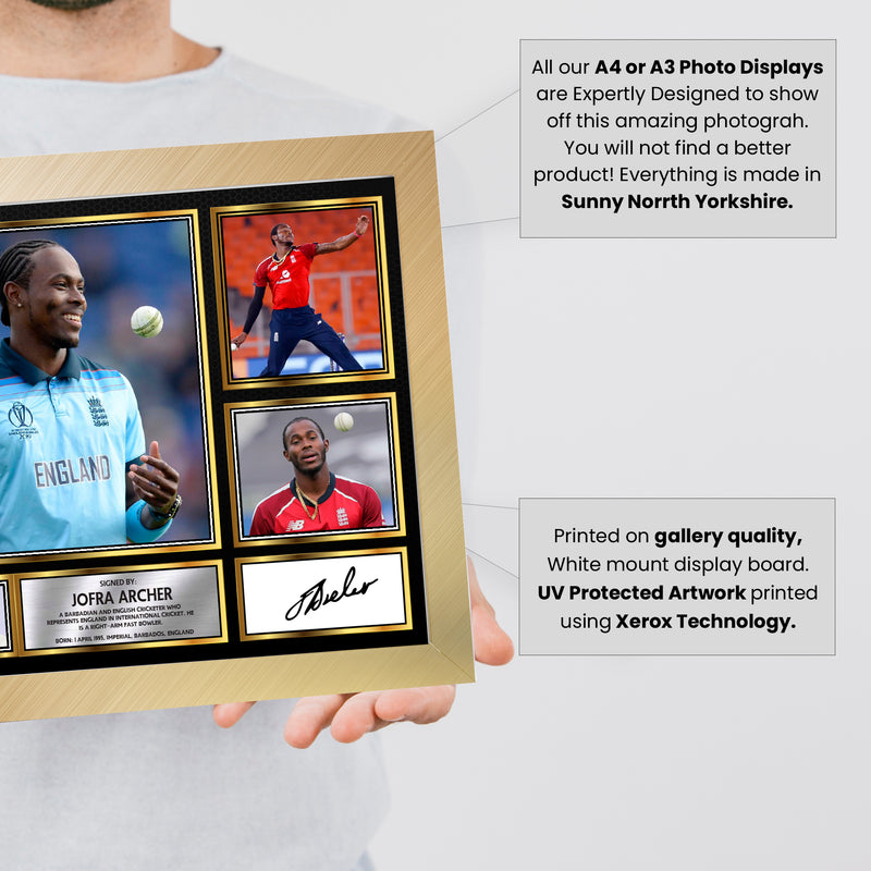 Jofra Archer - Signed Autographed Cricket Star Print