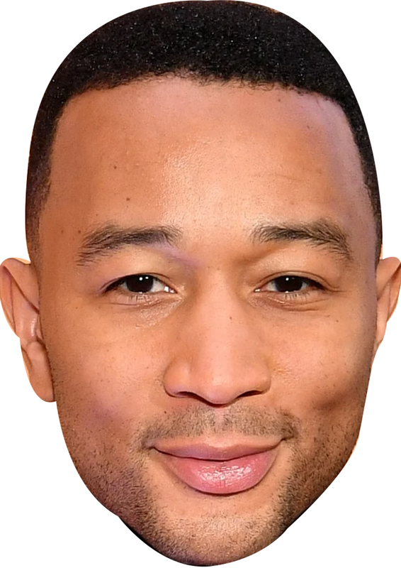 John Legend Celebrity Face Mask Fancy Dress - High-Quality Cardboard Masks for Any Occasion