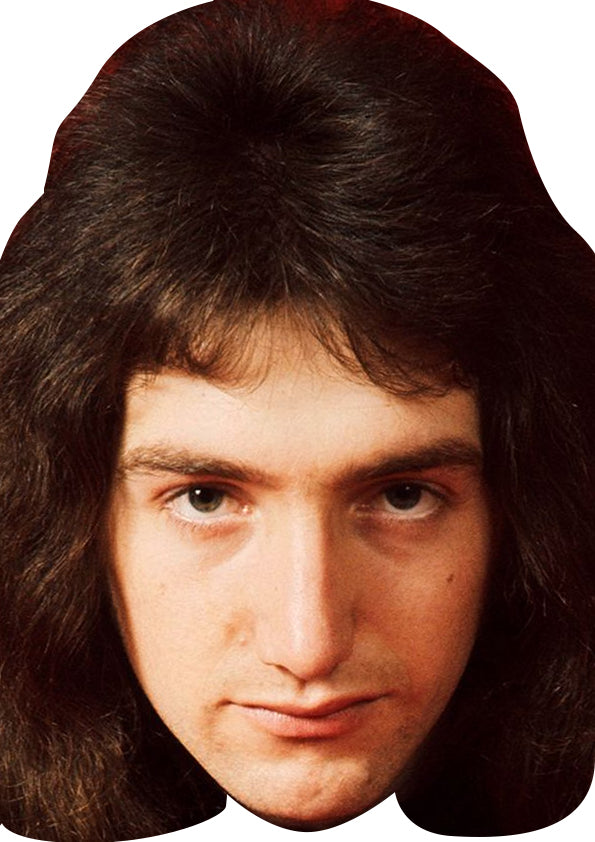 John Deacon Queen Music Star Fancy Dress Cardboard Celebrity Party Face Mask