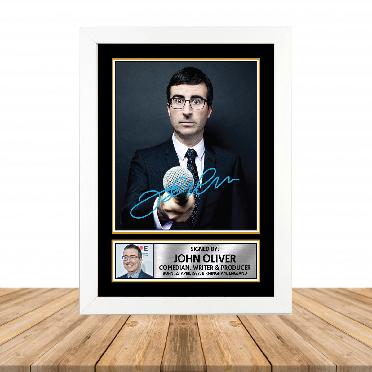 John Oliver M862 Television Printed Signature Poster Print Gift