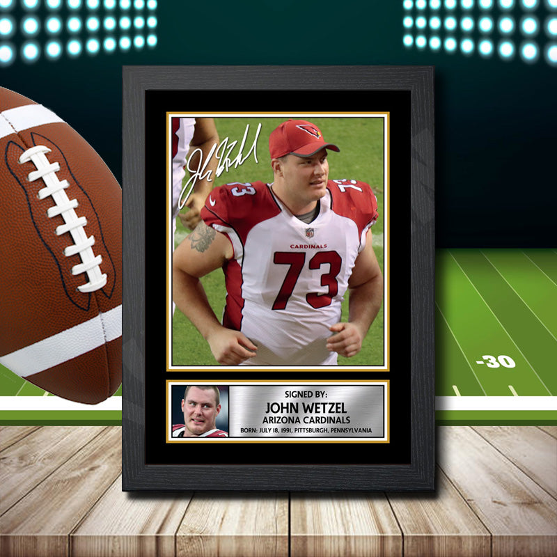 John Wetzel 1 – Printed Signature NFL Star Print – John Wetzel 1
