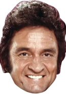 Johnny Cash Fancy Dress Cardboard Celebrity Party Face Mask