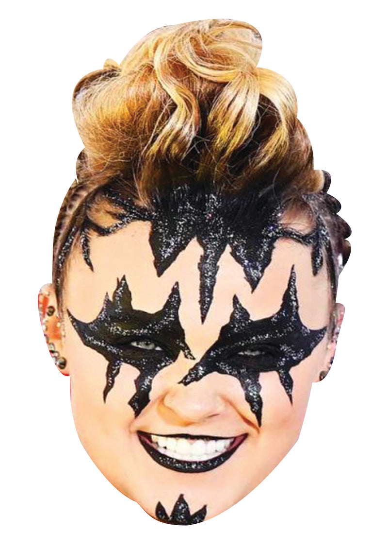 Jojo Siwa 2 Celebrity Face Mask Fancy Dress Cardboard Costume Mask