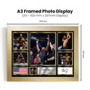 Jon Jones UFC FIighters Framed Autographed Print - Limited Edition Autograph Fan Gift – Collectible Memorabilia Merchandise