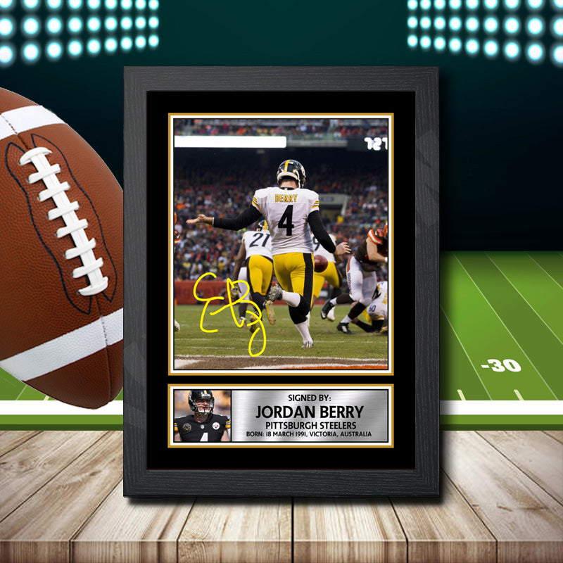 Jordan Berry – Printed Signature NFL Star Print – Jordan Berry