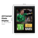 Jordan Pickford Printed Signed Poster – Everton FC & England Goalkeeper Tribute Wall Art with Jersey & Bio Plaque – Premier League Football Memorabilia for Fans & Collectors