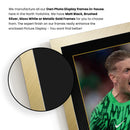 Jordan Pickford Printed Signed Poster – Everton FC & England Goalkeeper Tribute Wall Art with Jersey & Bio Plaque – Premier League Football Memorabilia for Fans & Collectors