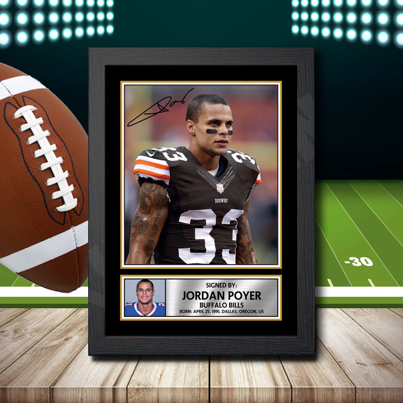 Jordan Poyer 1 – Printed Signature NFL Star Print – Jordan Poyer 1