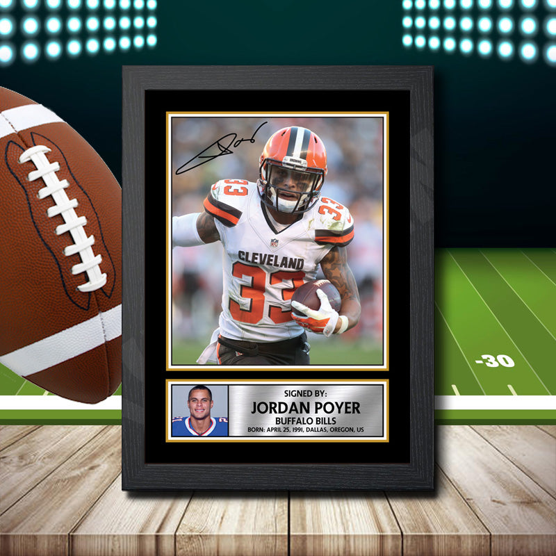 Jordan Poyer 2 – Printed Signature NFL Star Print – Jordan Poyer 2