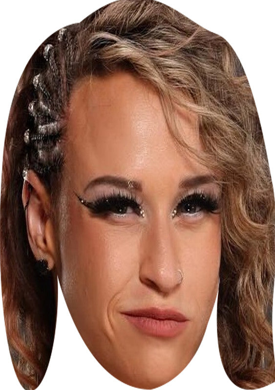 Jordynne Grace Celebrity Face Mask – WWE Wrestling Star Fancy Dress Costume Prop for Sports Party Hen Stag Do Accessory