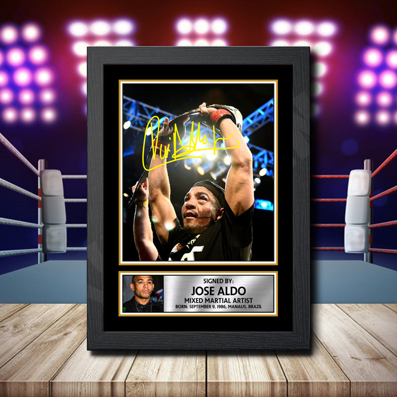 Jose Aldo 2 Printed Signature Ufc Star Poster Print Framed Wall Art Gift – Jose Aldo 2 Printed Signature Ufc Star Poster Print