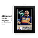 Josh Rock Darts Poster Print – Professional Northern Irish Darts Player Signature Style Wall Art – PDC Darts Memorabilia Gift for Fans and Collectors