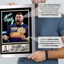 Josh Rock Darts Poster Print – Professional Northern Irish Darts Player Signature Style Wall Art – PDC Darts Memorabilia Gift for Fans and Collectors