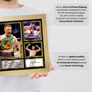 Josh Taylor top boxer Autographed Print Landscape