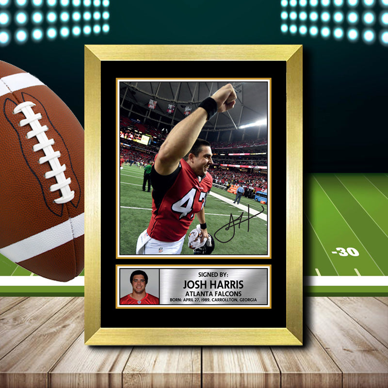 Josh Harris 1 – Printed Signature NFL Star Print – Josh Harris 1