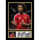 Joshua Zirkzee Signed Poster Print – Manchester United Tribute Wall Art with Autograph Panel – Dutch Striker Memorabilia for Fans & Collectors