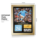 Joško Gvardiol Printed Signed Poster – Manchester City FC & Croatia Defender Tribute Wall Art with Jersey & Bio Plaque – Premier League Football Memorabilia for Fans & Collectors
