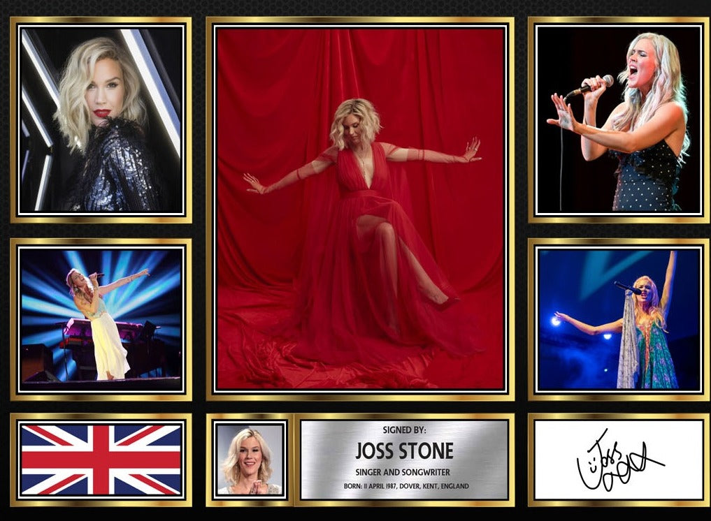 Joss Stone Singers Framed Printed Signature Print – Fan Gift – Wall Art – Joss Stone Singers Framed Printed Signature Print – A4 Poster