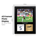 Jude Bellingham Signed Poster Print – Real Madrid CF Midfield Star Tribute Wall Art with Signature & Jersey Number 5 – England Football Memorabilia for La Liga Fans & Collectors