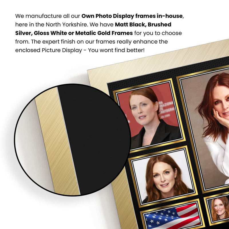 Julianne Moore Actors Framed Autographed Print - Limited Edition Autograph Fan Gift – Collectible Memorabilia Merchandise