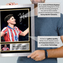 Julián Álvarez Signed Autograph Poster Print – Manchester City & Argentina Star – Gift for Football Fans