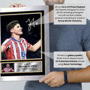 Julian Alvarez Signed Poster Print – Atlético Madrid Tribute Wall Art with Autograph Panel – Argentina Striker Memorabilia for Fans & Collectors
