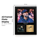 Jürgen Klopp Signed Poster Print – Liverpool FC Manager Tribute Wall Art with Signature Panel – German Football Icon Memorabilia for Fans & Collectors