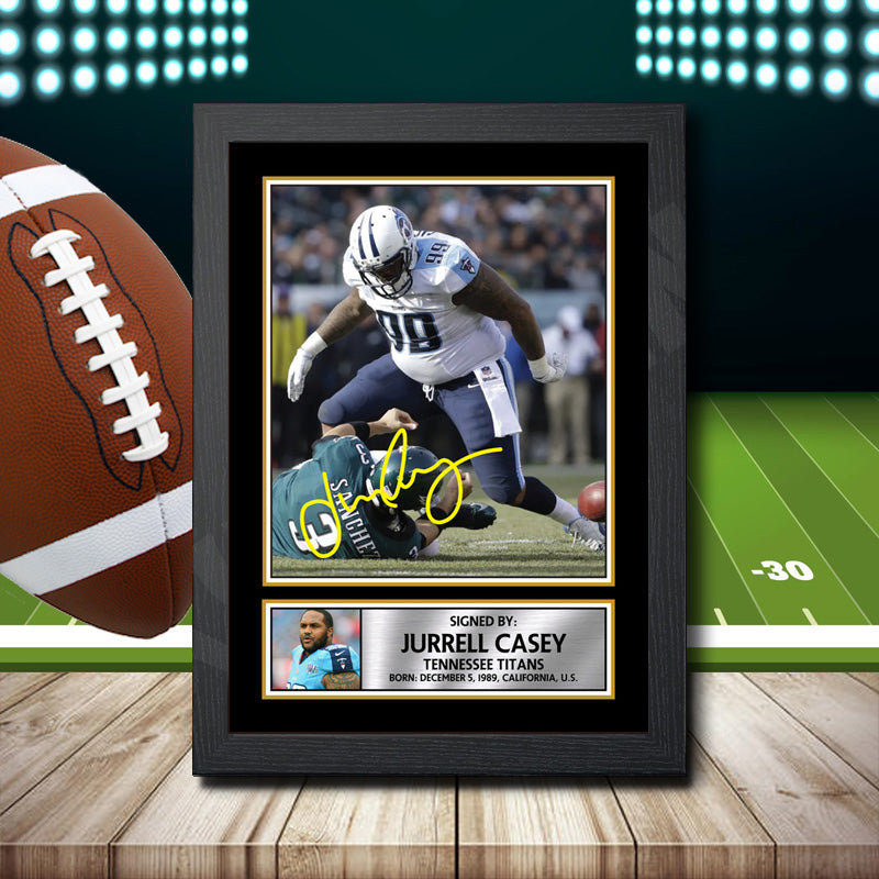 Jurrell Casey – Printed Signature NFL Star Print – Jurrell Casey