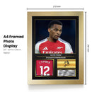 Jurrien Timber Signed Football Memorabilia – Framed Autograph Display with Arsenal & Netherlands Tribute – Collector’s Gift