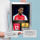 Jurrien Timber Signed Football Memorabilia – Framed Autograph Display with Arsenal & Netherlands Tribute – Collector’s Gift