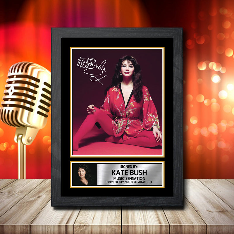 Kate Bush The Whole Story – Printed Signature Music Star Print – Kate Bush The Whole Story