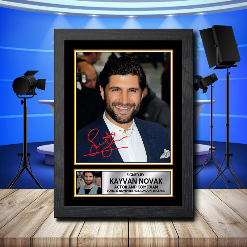 Kayvan Novak Facejacker 2 Printed Signature Television Star Poster Print Framed Wall Art Gift – Kayvan Novak Facejacker 2 Printed Signature Television Star Poster Print