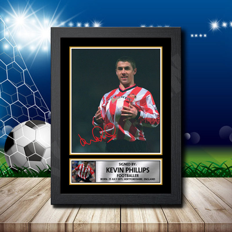 Kevin Phillips Printed Signature Footballers Star Poster Print Framed Wall Art Gift – Kevin Phillips Printed Signature Footballers Star Poster Print