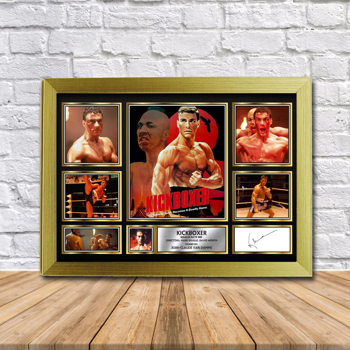 Kickboxer Movie Gift Framed Printed Signature Star Poster Print Wall Art Gift