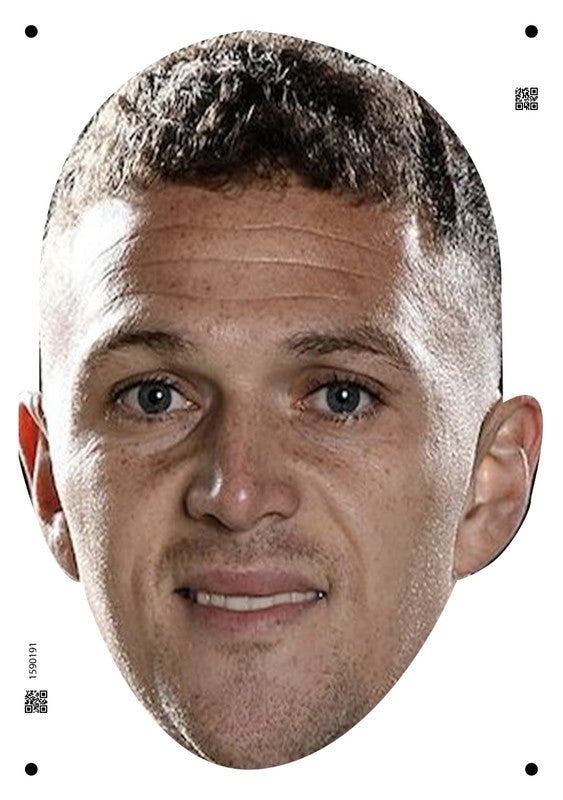 Kieran Trippier England Euros 2024 Celebrity Face Mask Fancy Dress - High-Quality Cardboard Masks for Any Occasion