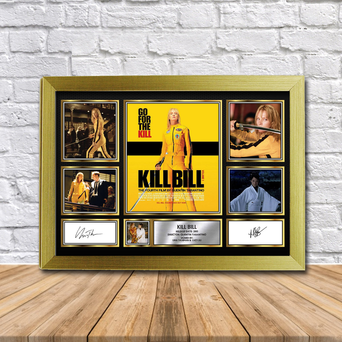 Kill Bill Movie Gift Framed Printed Signature Star Poster Print Wall Art Gift