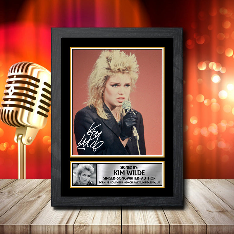 Kim Wilde 1 – Printed Signature Music Star Print – Kim Wilde 1