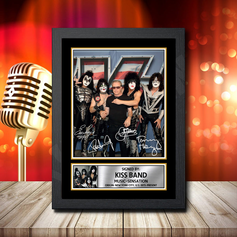 Kiss Band 2 – Printed Signature Music Star Print – Kiss Band 2
